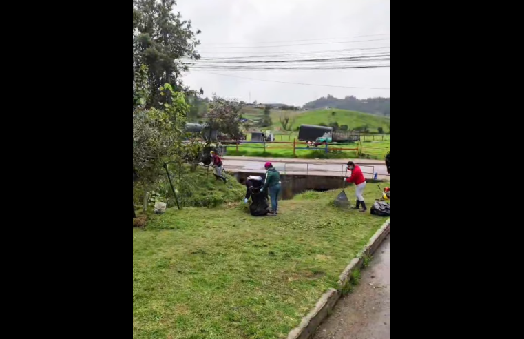 |Cogua| avanza en la protección ambiental con jornada de |limpieza| en la quebrada Carpintero + Video
