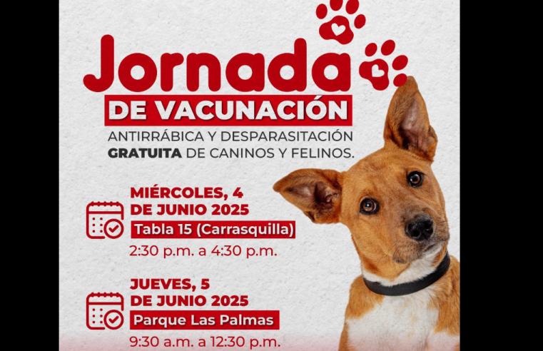 Nueva |jornada gratuita| de vacunación y desparasitación para |mascotas| en |Tenjo|