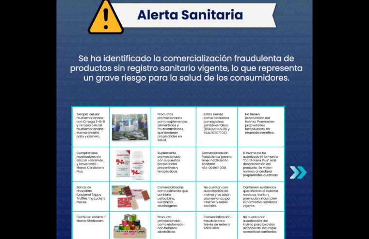 Autoridades de |Sopó| alertan sobre comercialización de productos que representan |riesgo para la salud|