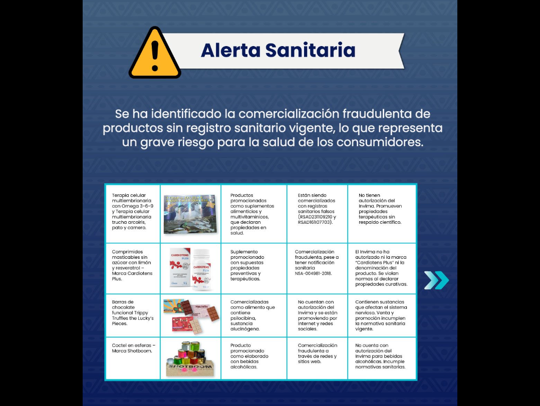 Autoridades de |Sopó| alertan sobre comercialización de productos que representan |riesgo para la salud|