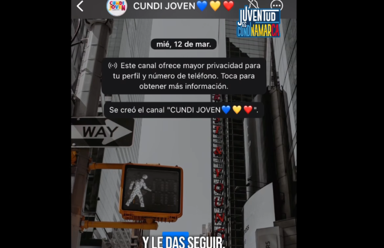 |Cundinamarca| lanza canal de WhatsApp #CundiJoven para informar a los jóvenes
