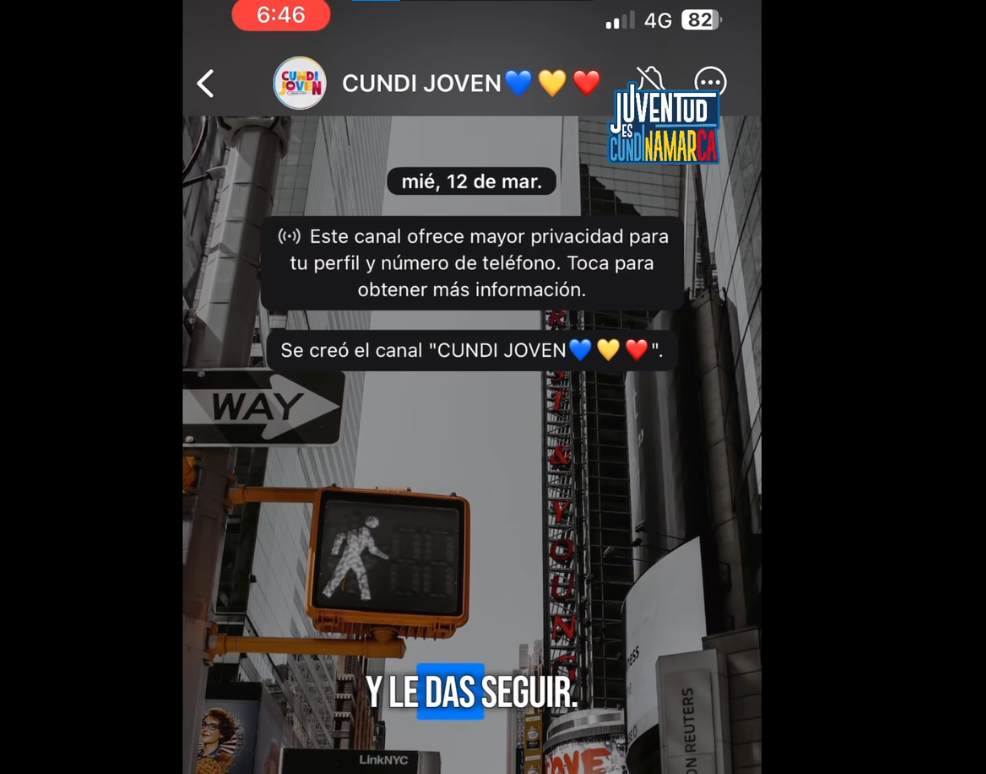 |Cundinamarca| lanza canal de WhatsApp #CundiJoven para informar a los jóvenes