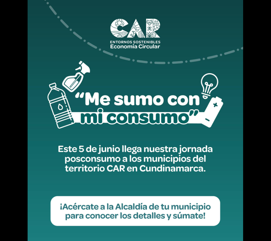 Jornada de posconsumo en municipios del territorio |CAR| en |Cundinamarca|
