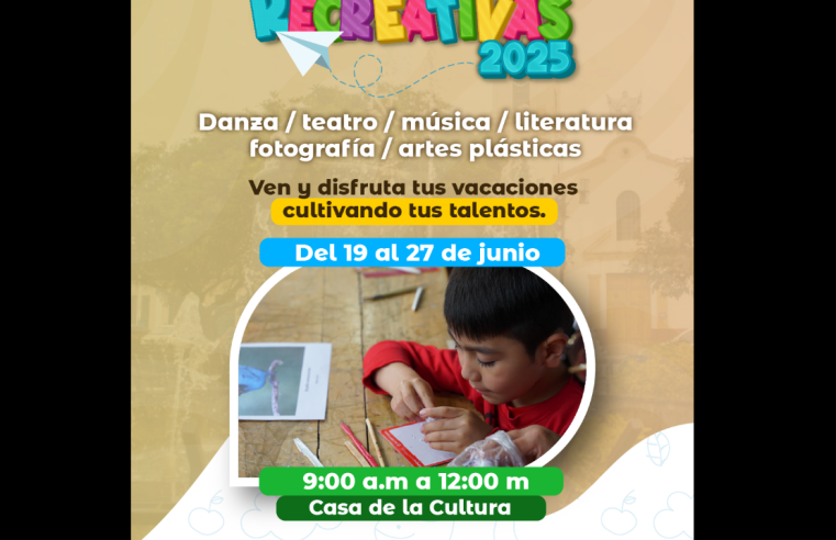 |Cogua| abre inscripciones para las |Vacaciones Recreativas| en la Casa de la Cultura