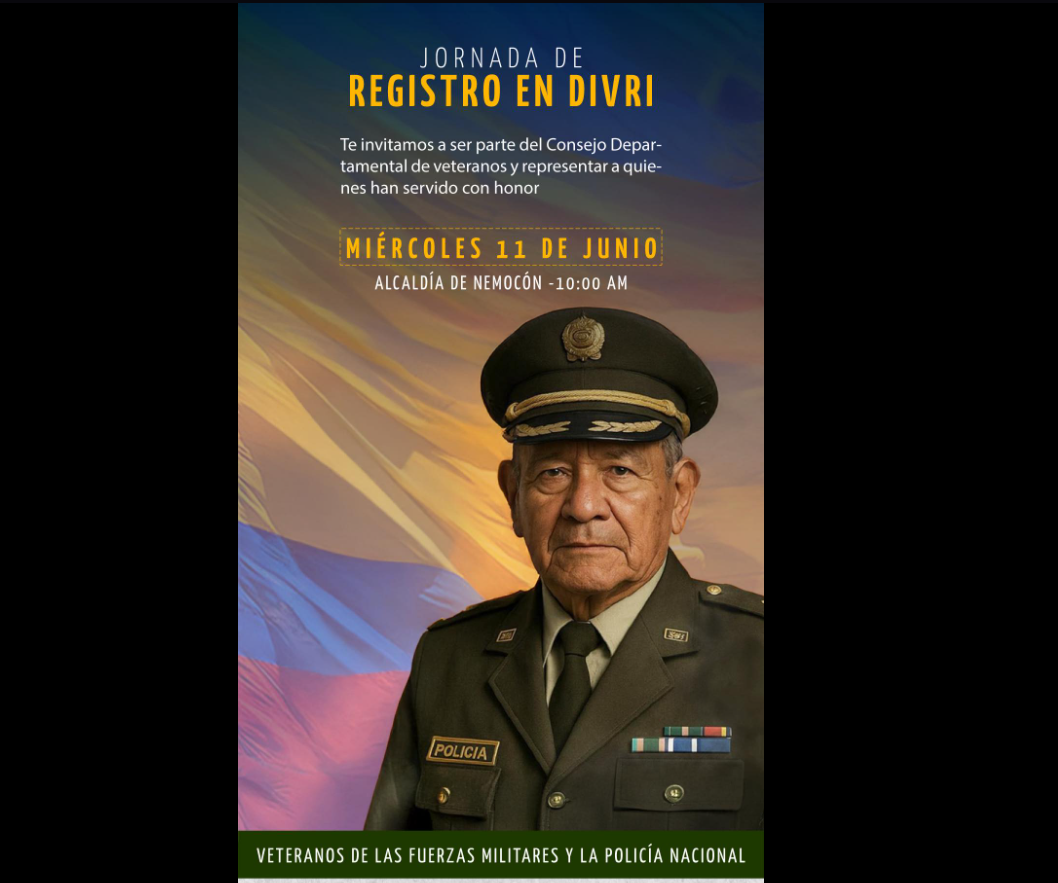 |Veteranos| están invitados a jornada de inscripción en el DIVRI en |Nemocón|