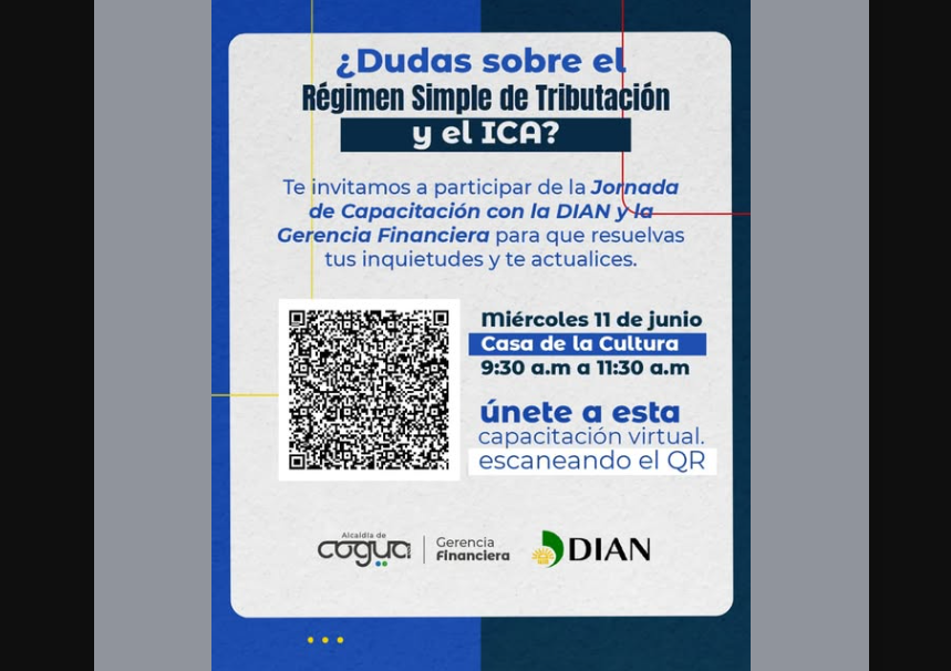 |Jornada virtual| para resolver dudas sobre el RST y el ICA en |Cogua|