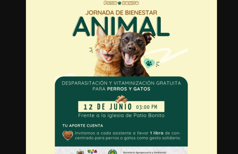 |Nemocón| promueve el cuidado animal con jornada en |Patio Bonito|