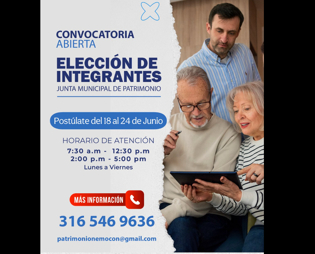 |Nemocón| abre convocatoria para integrar la |Junta Municipal de Patrimonio|