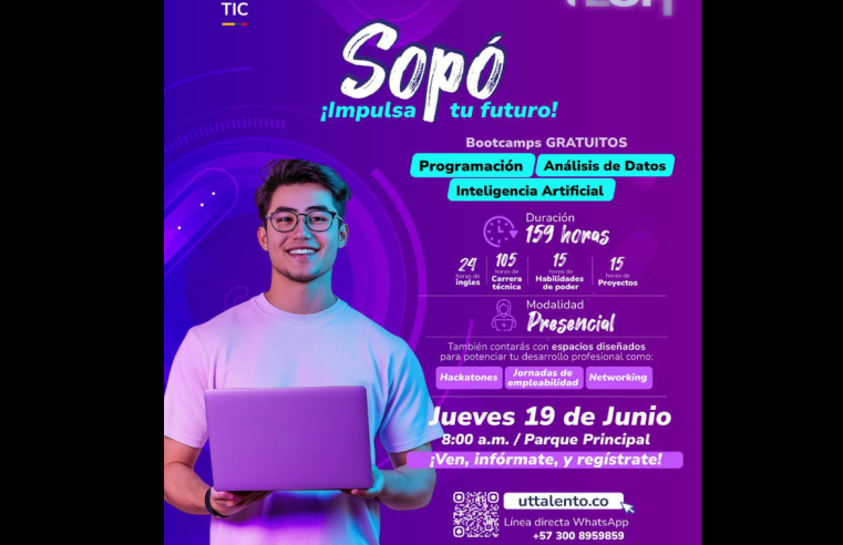 |Sopó| promovió espacios de formación tecnológica con jornada informativa sobre |Bootcamps| gratuitos