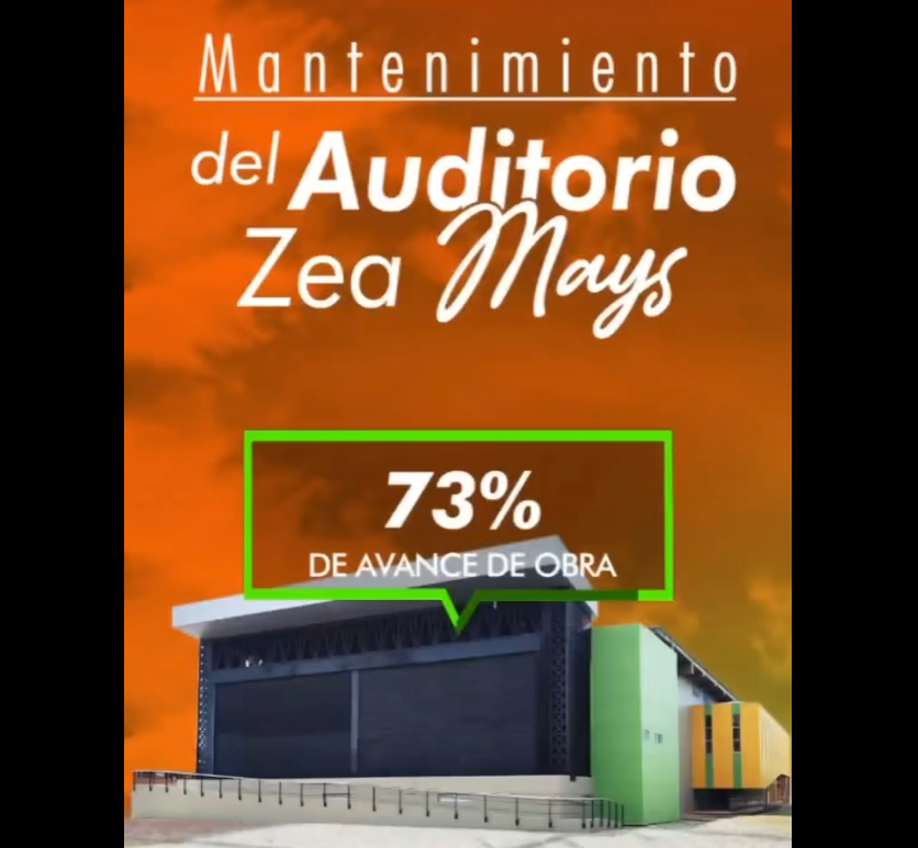 Avanzan adecuaciones del |auditorio Zea Mays| como parte del |Plan de Desarrollo| + Video