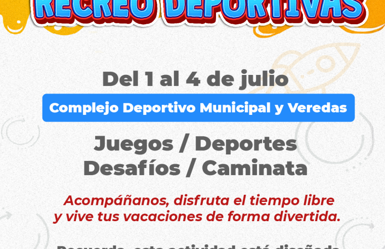 Inician las Vacaciones Recreo Deportivas en |Cogua|