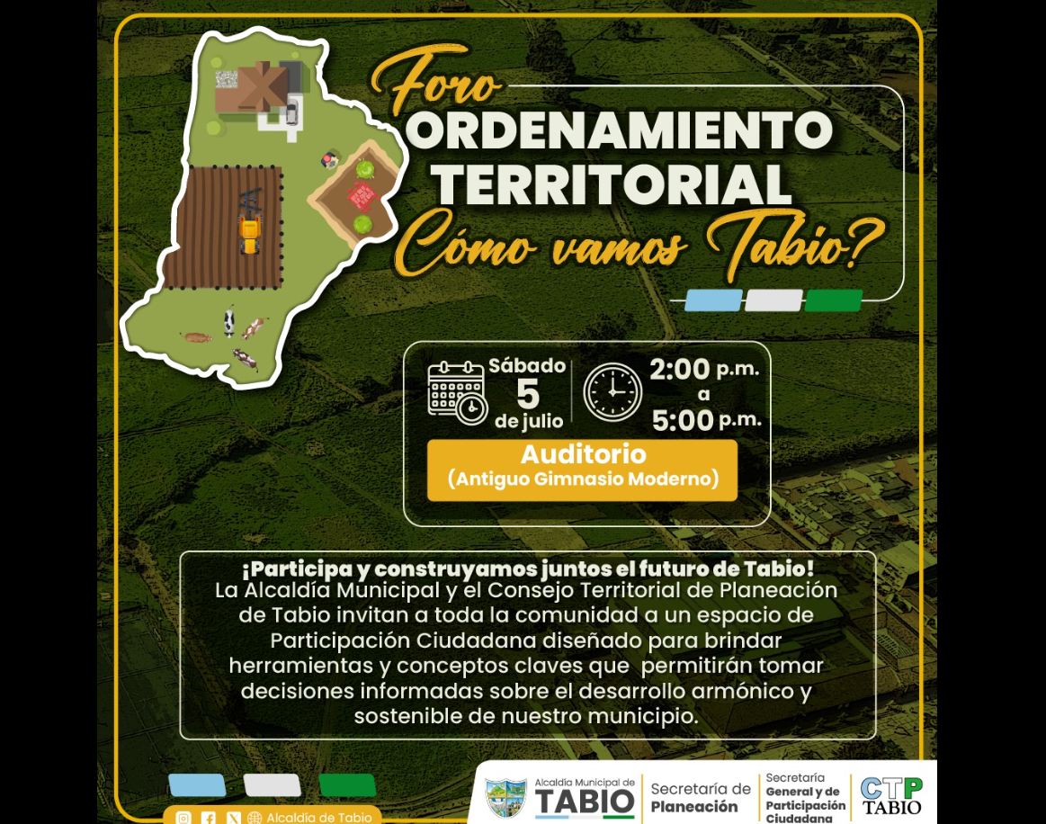 |Tabio| abre espacio de participación ciudadana para |construir su futuro|