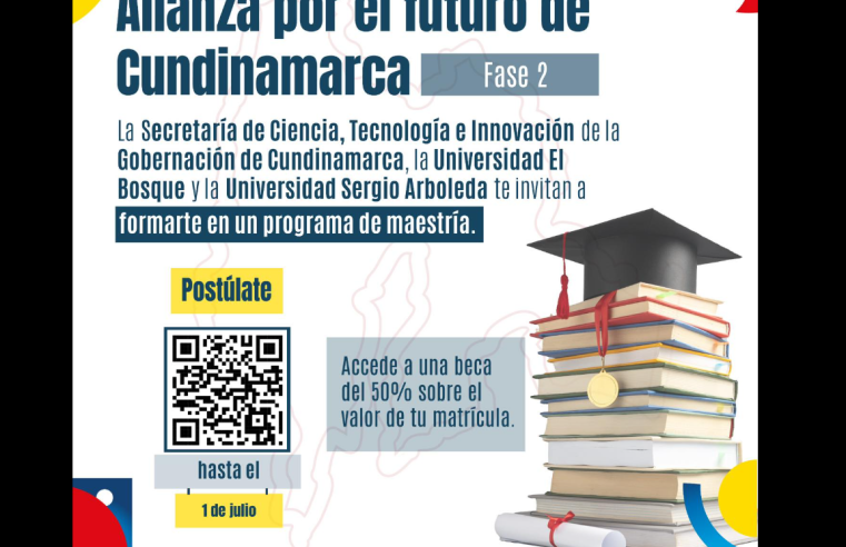 |Gobernación de Cundinamarca| abrió convocatoria de becas del 50 % para |maestrías|