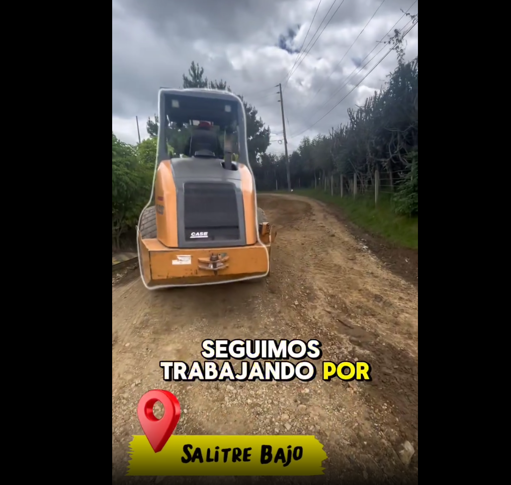 |Tabio| avanza en el mantenimiento vial pese a las |condiciones climáticas| + Video