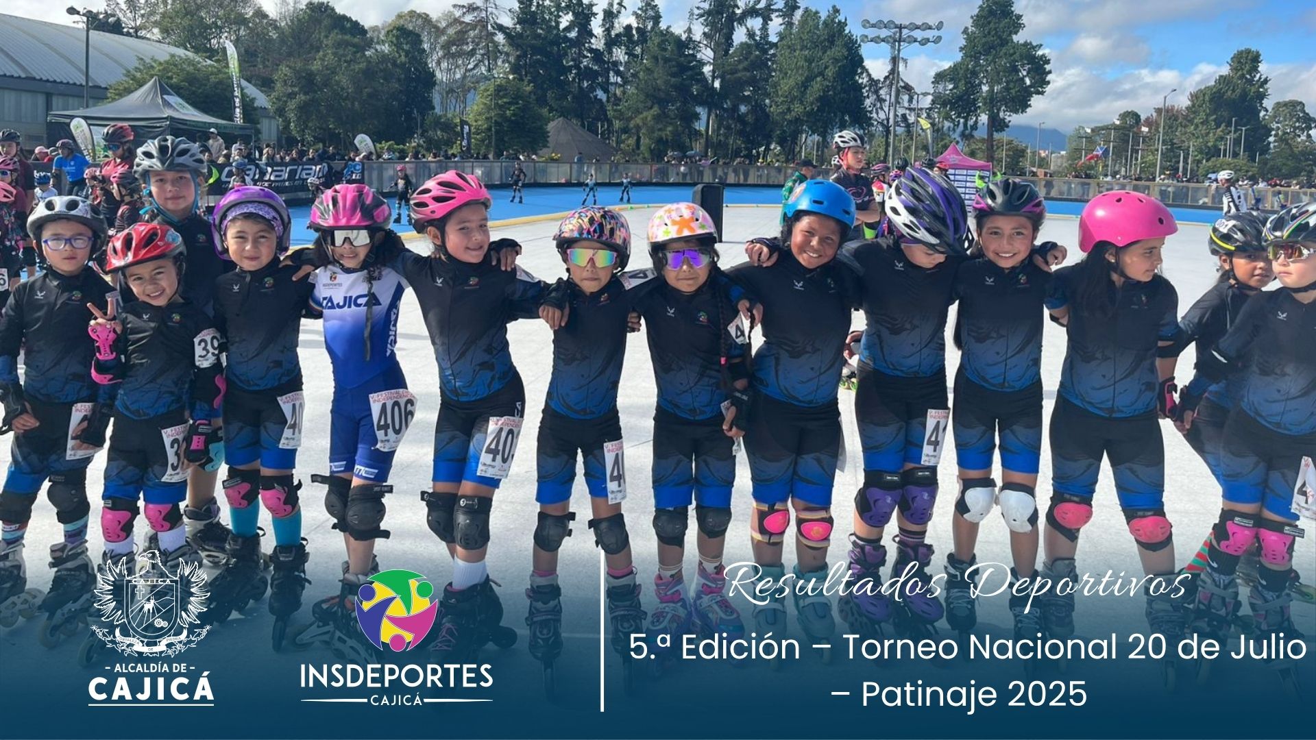 Patinadores de |Cajicá| brillaron en el |Torneo Nacional 20 de Julio| 2025
