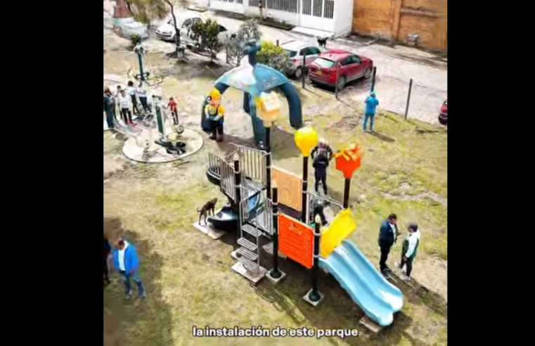 Nuevo |parque infantil| en Rincón de |Barandillas| gracias al apoyo de |Catedral de Sal| + Video