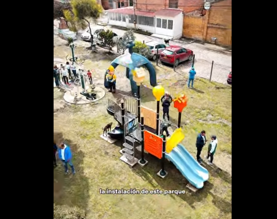Nuevo |parque infantil| en Rincón de |Barandillas| gracias al apoyo de |Catedral de Sal| + Video