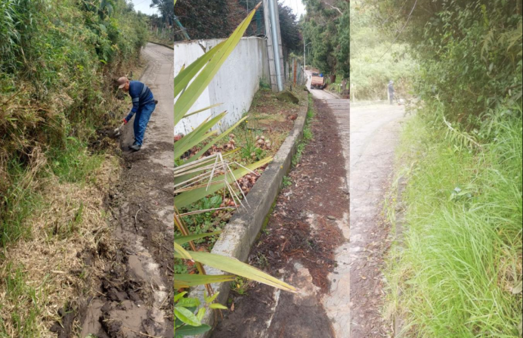 Continúan las labores de mantenimiento en |zonas rurales| de |Sopó|