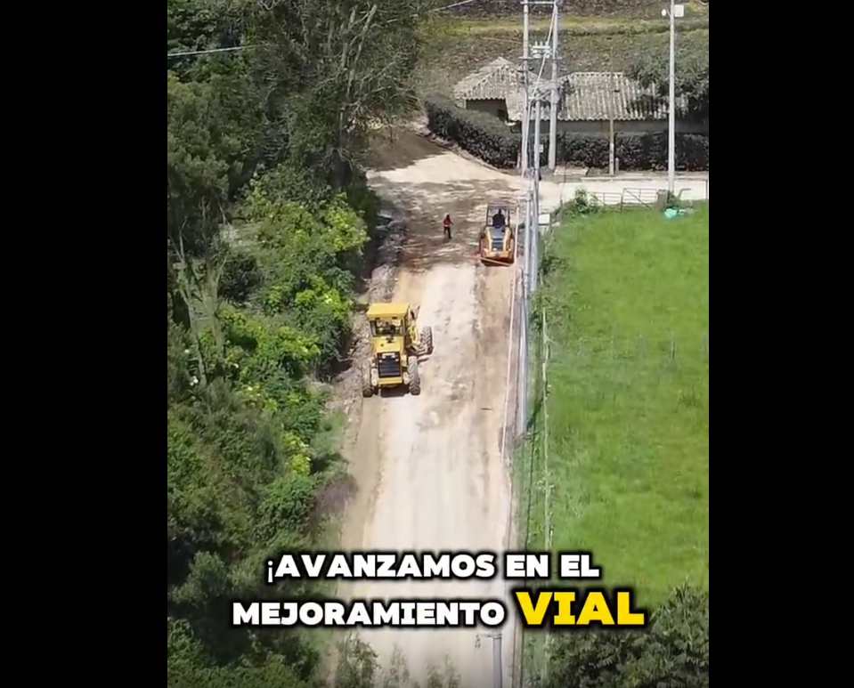 |Tabio| avanza en el mejoramiento de sus |vías rurales| + Video