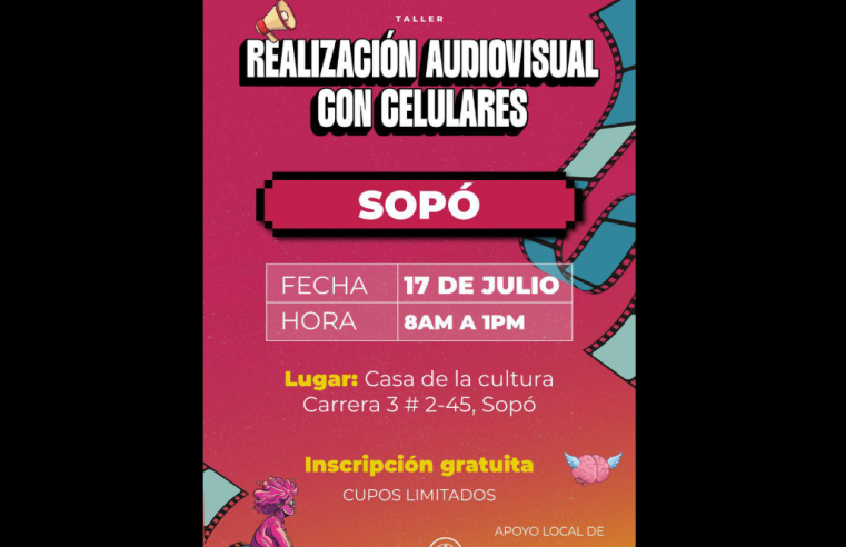 |Sopó| invita a |taller gratuito| para aprender a hacer |cine| con el |celular|