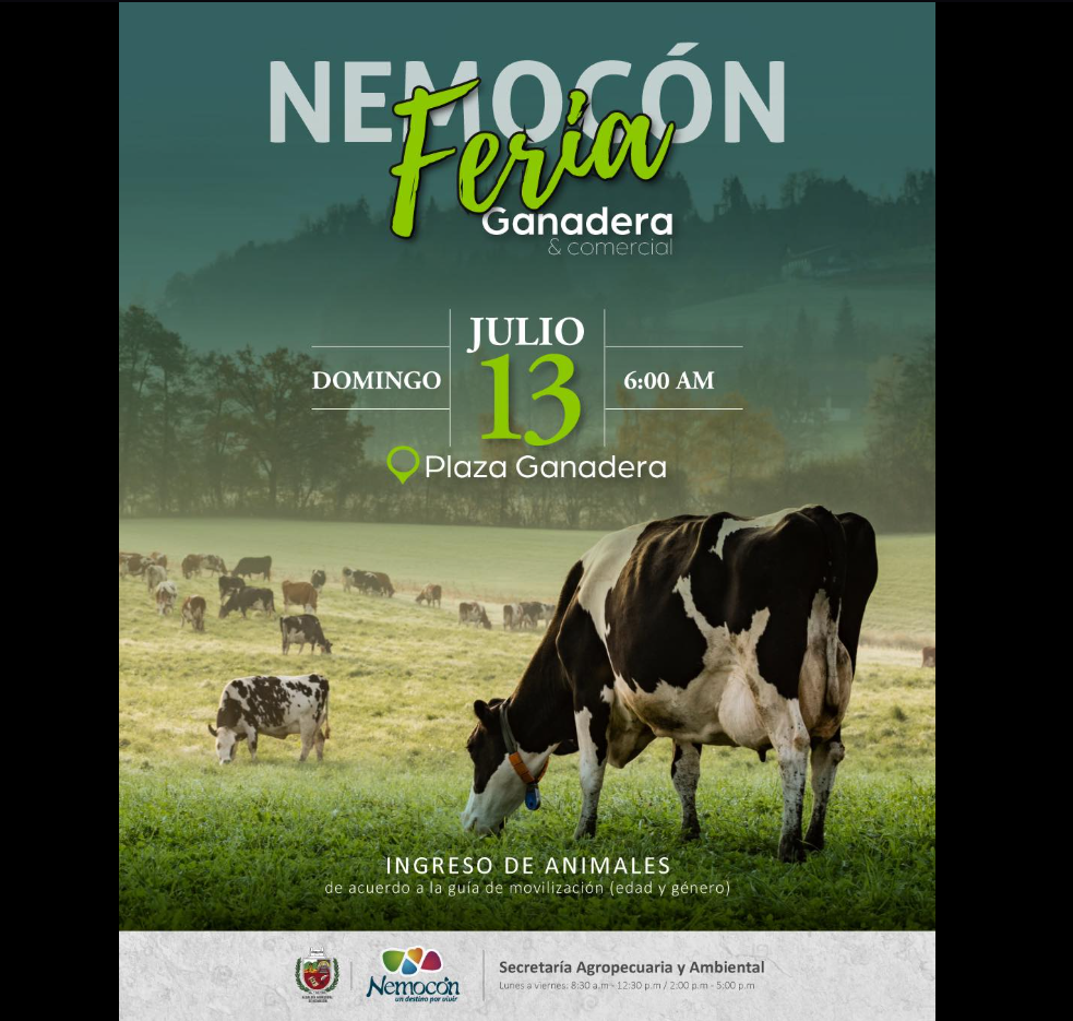 |Nemocón| se prepara para su |Feria Ganadera y Comercial| 2025