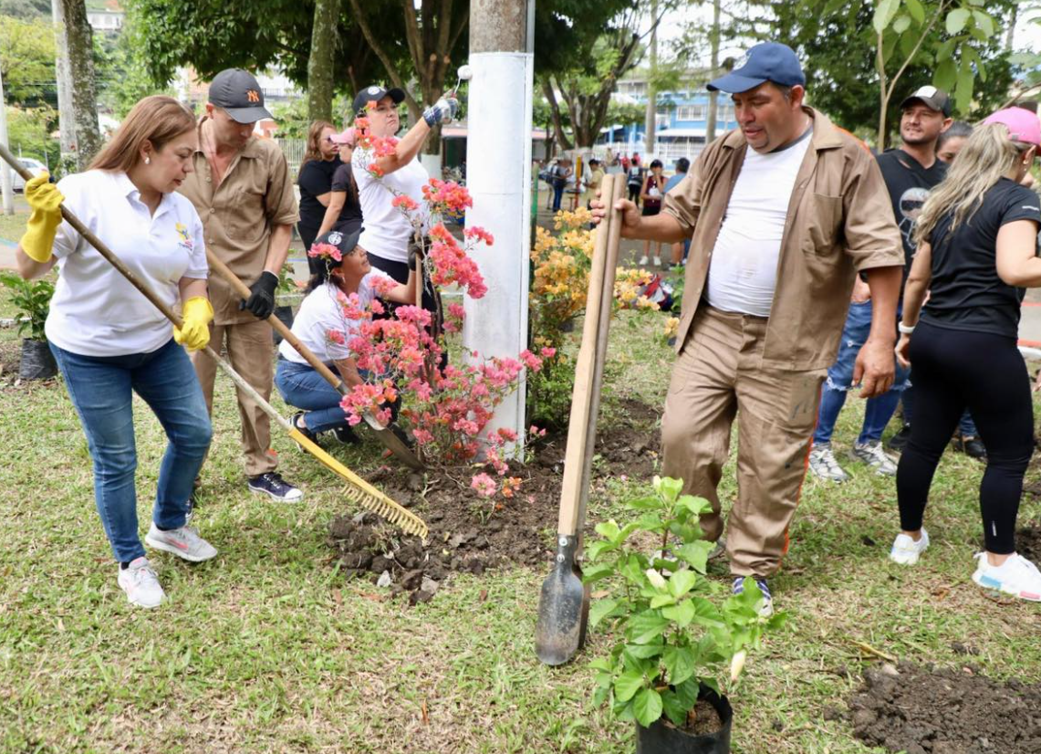 Jornada de embellecimiento en |Villeta| promueve la resocialización y la |participación ciudadana|