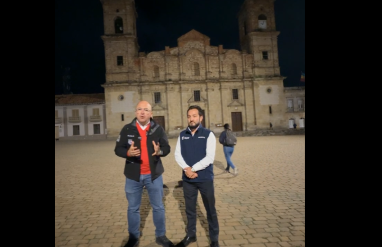Mejoran el |alumbrado público| en el parque principal de |Zipaquirá| en respuesta a solicitudes ciudadanas + Video