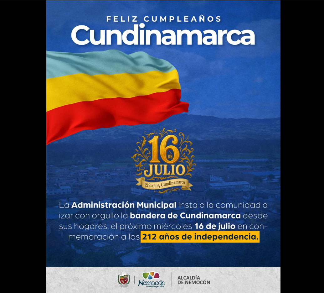 |Nemocón| conmemora los 212 años de independencia de |Cundinamarca|