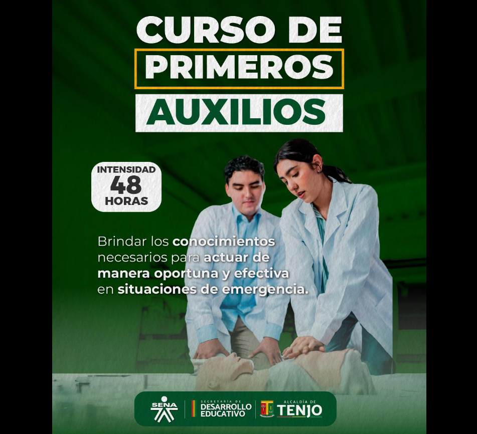 |Tenjo| abre inscripciones para curso gratuito de primeros auxilios en alianza con el |SENA|