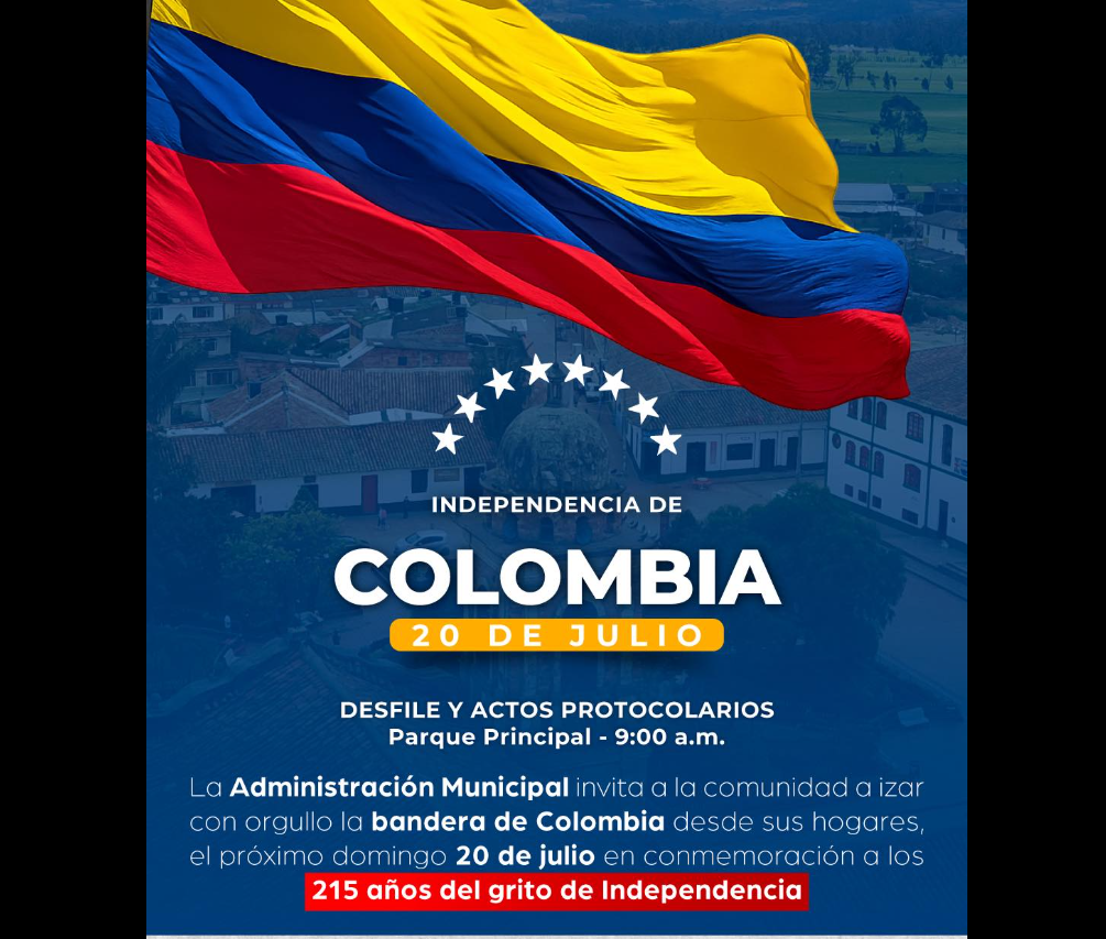 |Nemocón| conmemora el 215º aniversario del |Grito de Independencia|