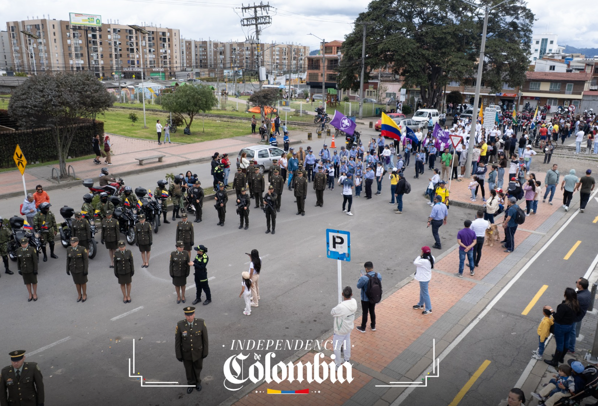 |Cajicá| conmemoró el |Día de la Independencia| con desfile y actos protocolarios
