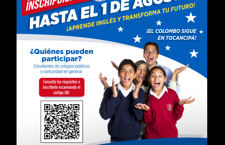 |Tocancipá| amplía inscripciones para cursos de inglés con el |Centro Colombo Americano|