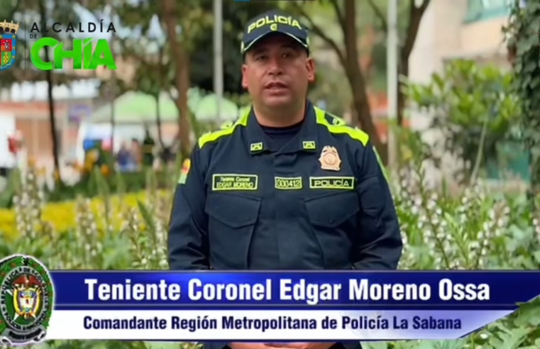 |Chía| registra importantes reducciones en delitos gracias a operativos de la |Policía Metropolitana| + Video