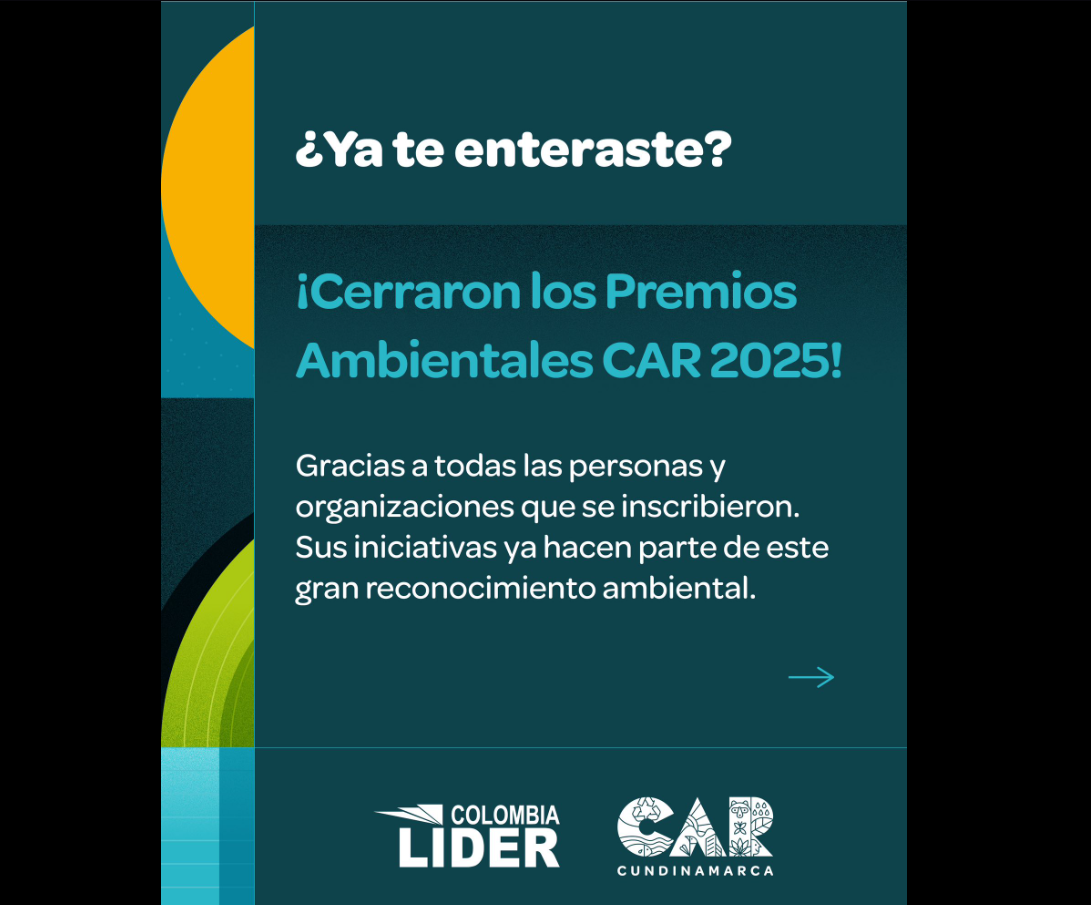 Premios Ambientales |CAR| 2025 cierran convocatoria con 340 postulaciones