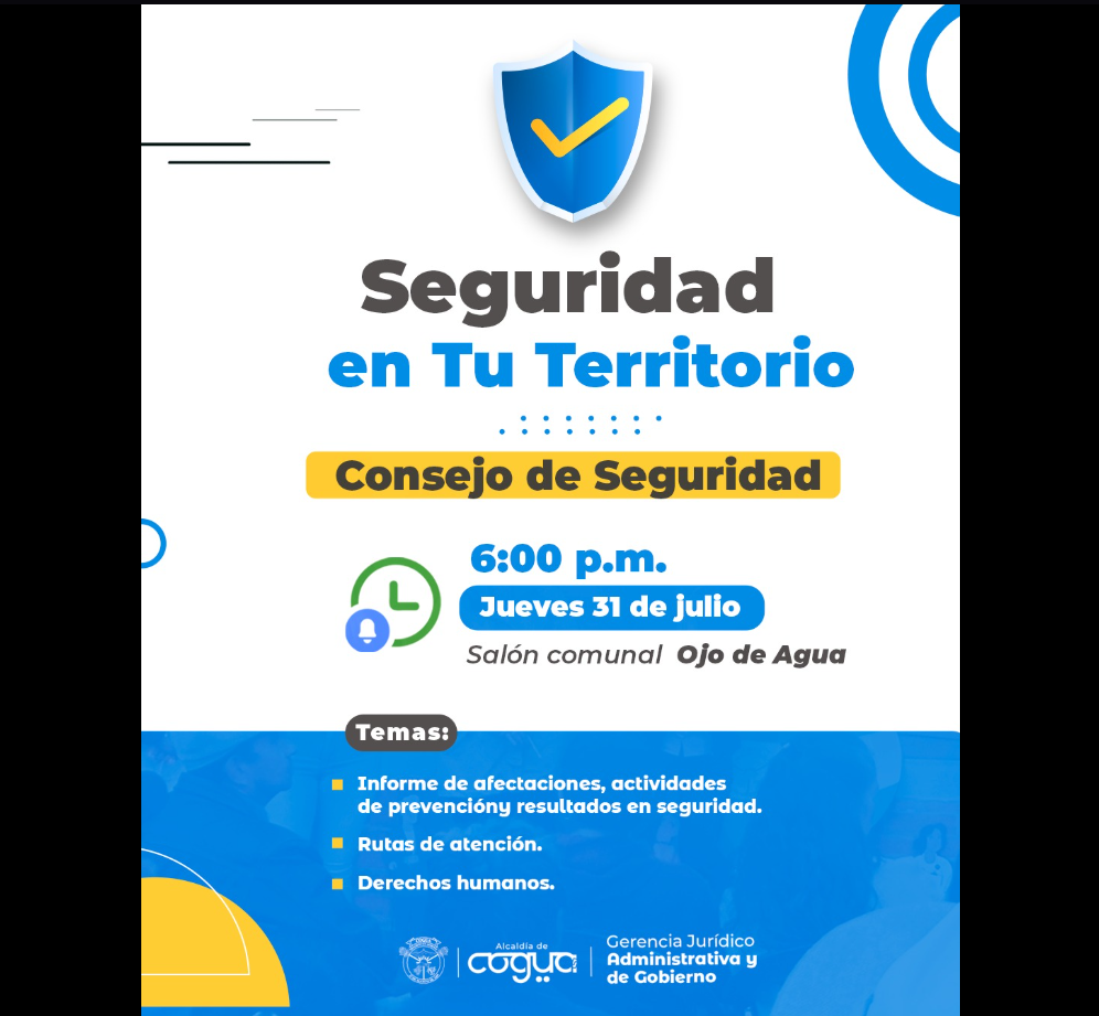 |Cogua| promueve |participación ciudadana| en estrategia “Seguridad en tu Territorio”