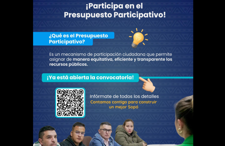 |Sopó| abre convocatoria para el |Presupuesto Participativo 2025|