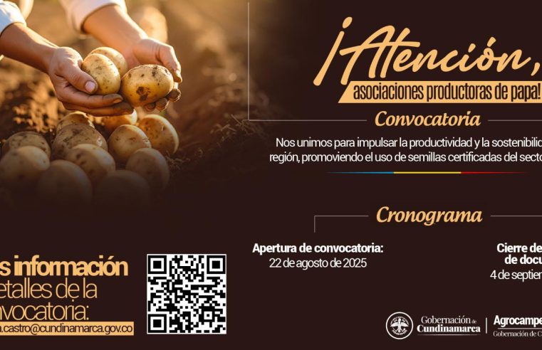 |Cundinamarca| abre convocatoria para asociaciones paperas en alianza con |Fedepapa|