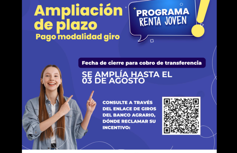 Ampliado el plazo para cobro por giro del programa |Renta Joven| en |Cogua|