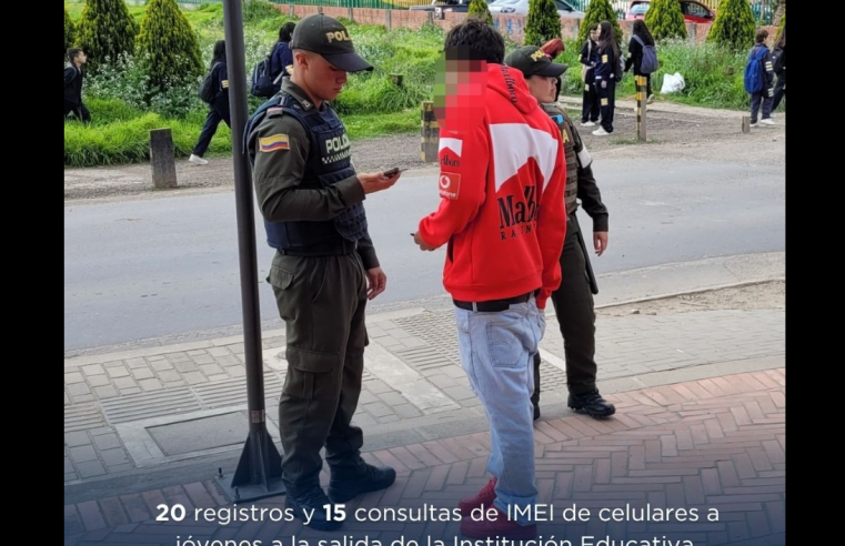 Autoridades refuerzan control en |entornos escolares| de |Tocancipá|