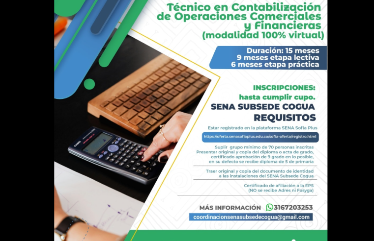 |Cogua| recibe por primera vez la |Oferta Virtual| Especial del |SENA|