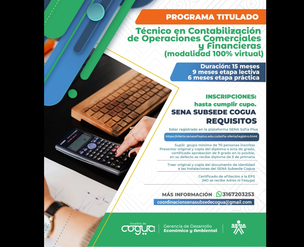 |Cogua| recibe por primera vez la |Oferta Virtual| Especial del |SENA|
