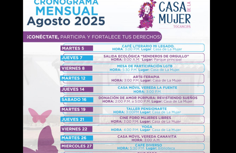 |Tocancipá| impulsa el fortalecimiento y bienestar de las |mujeres| con agenda especial en |agosto|