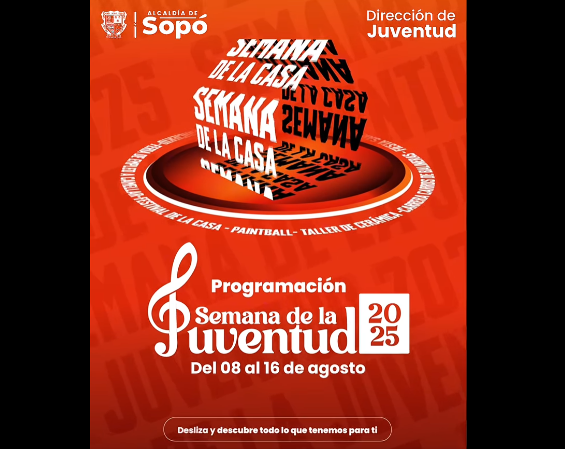 |Sopó| se prepara para vivir la |Semana de la Juventud| 2025