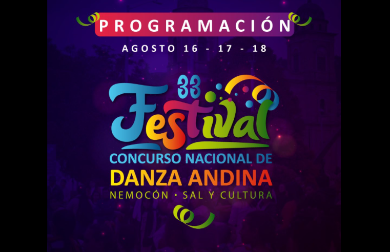 |Nemocón| presenta la programación oficial del |Festival Concurso Nacional de Danza Andina| “Sal y Cultura”