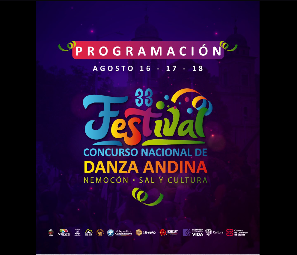 |Nemocón| presenta la programación oficial del |Festival Concurso Nacional de Danza Andina| “Sal y Cultura”
