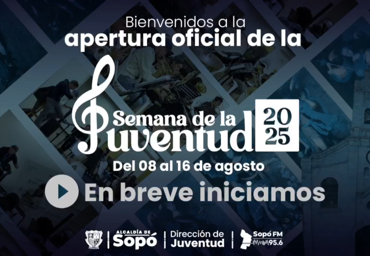 |Semana de la Juventud| inició con concierto de la |Banda Sinfónica| de |Sopó| + Video