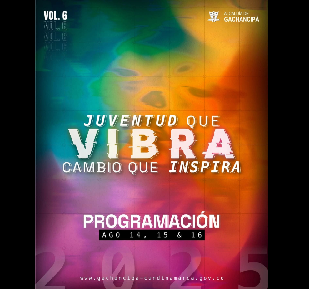 |Gachancipá| celebra la |Semana de la Juventud| 2025 con tres días de |arte|, |deporte| y |cultura|