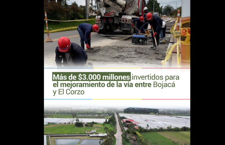 Avanzan |obras viales| en el corredor |Bojacá|–|El Corzo|