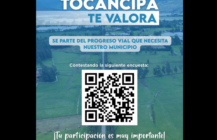 |Tocancipá| invita a la comunidad a participar en encuesta sobre |progreso vial|