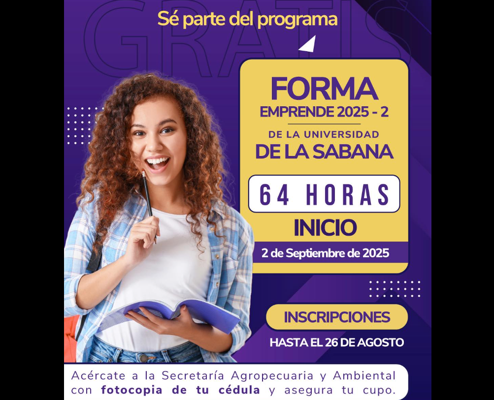 |Nemocón| abre inscripciones para el programa |Forma Emprende 2025-2|